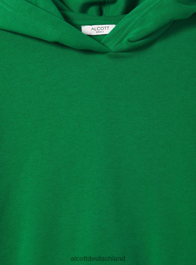 Kleidung de Alcott Frauen Kurzes Sweatshirt mit bequemer Kapuze bk1 schwarz 88J68R499