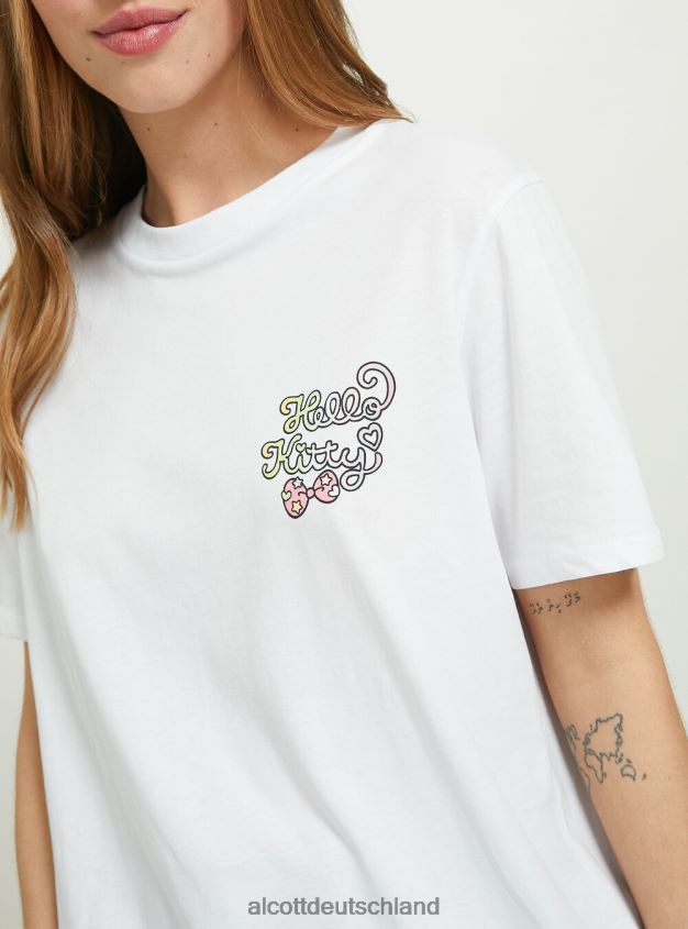 Kleidung de Alcott Frauen Hallo Kitty T-Shirt wh3 weiß 88J68R145