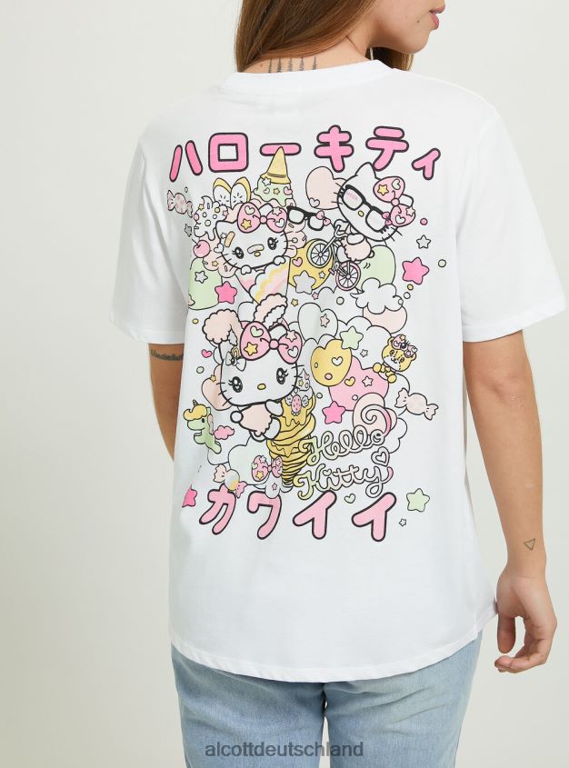 Kleidung de Alcott Frauen Hallo Kitty T-Shirt wh3 weiß 88J68R145