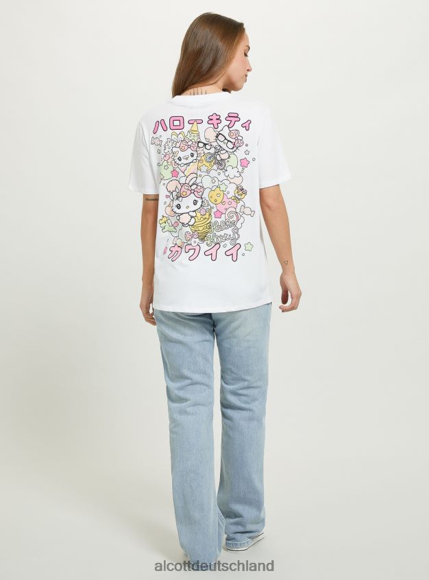 Kleidung de Alcott Frauen Hallo Kitty T-Shirt wh3 weiß 88J68R145