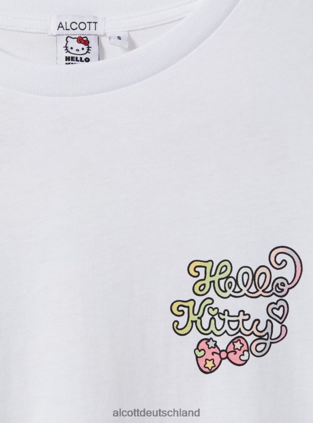 Kleidung de Alcott Frauen Hallo Kitty T-Shirt wh3 weiß 88J68R145