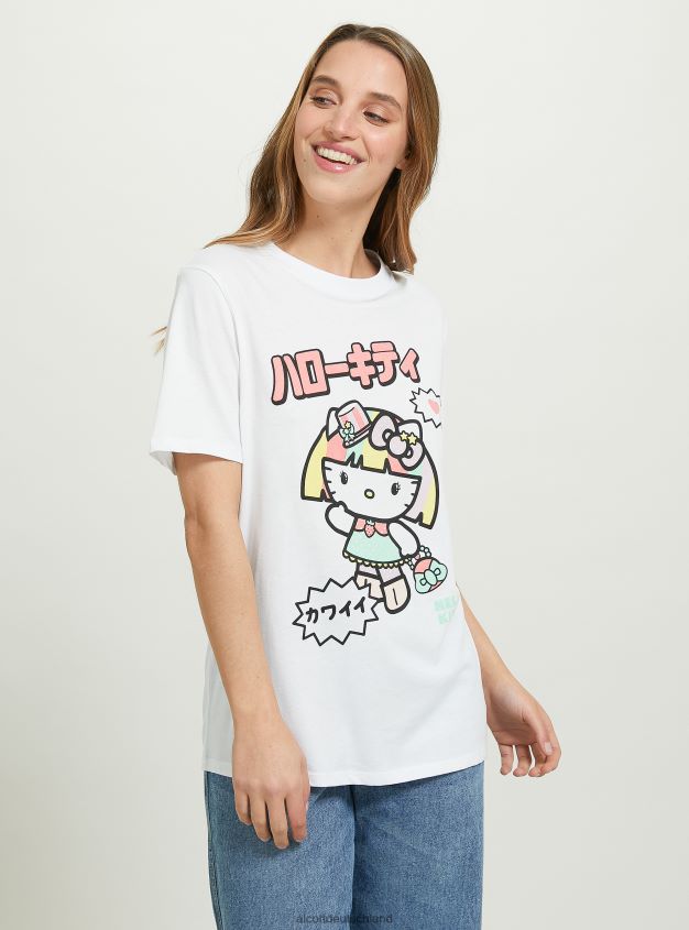 Kleidung de Alcott Frauen Hallo Kitty T-Shirt wh3 weiß 88J68R176