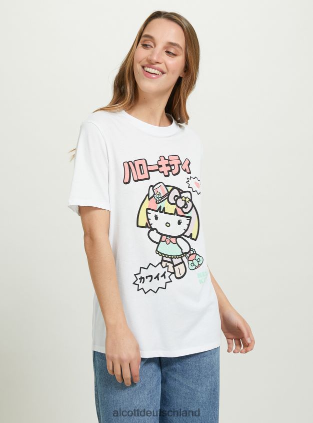 Kleidung de Alcott Frauen Hallo Kitty T-Shirt wh3 weiß 88J68R176