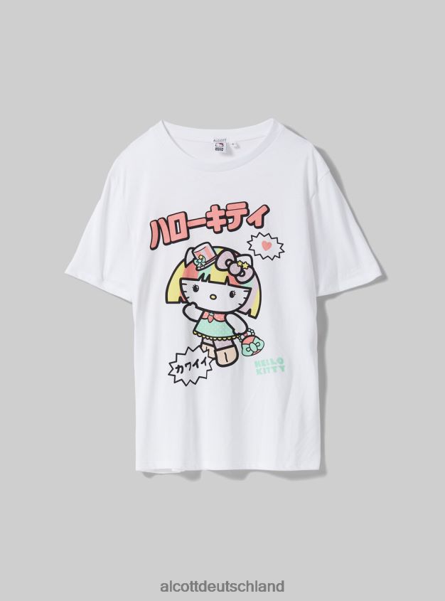 Kleidung de Alcott Frauen Hallo Kitty T-Shirt wh3 weiß 88J68R176