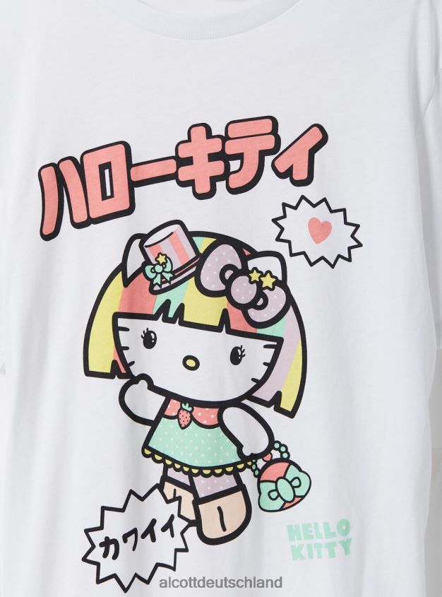Kleidung de Alcott Frauen Hallo Kitty T-Shirt wh3 weiß 88J68R176