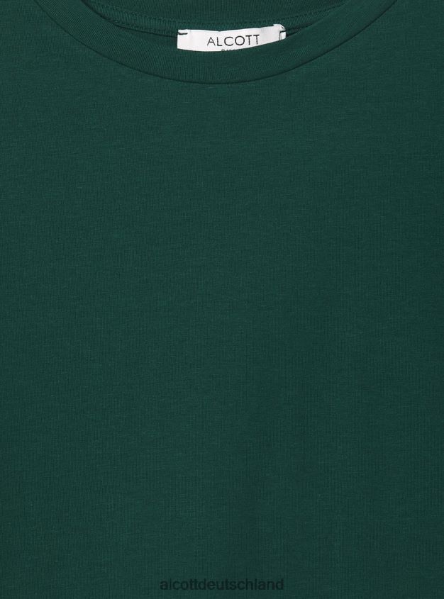 Kleidung de Alcott Frauen Kurz geschnittenes Langarm-T-Shirt bk1 schwarz 88J68R297