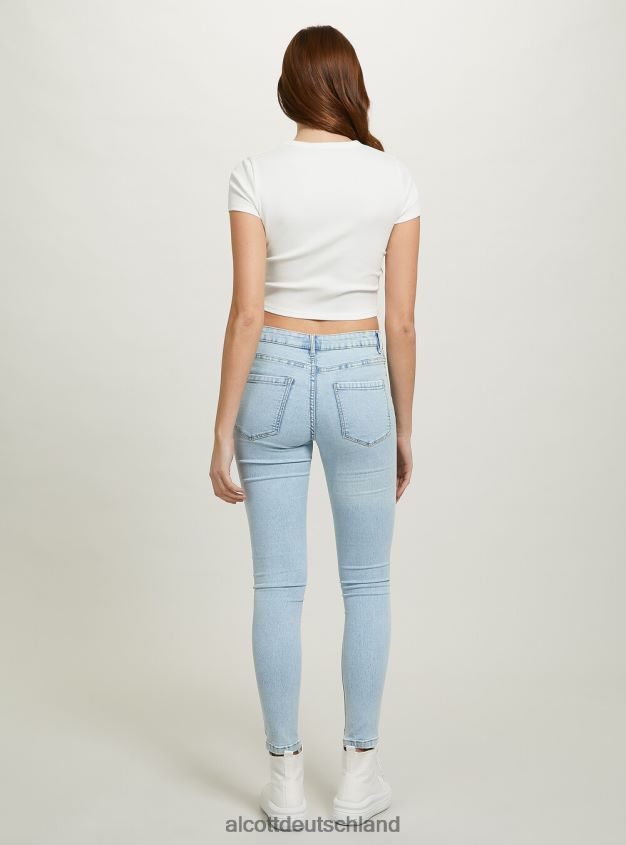 Kleidung de Alcott Frauen Kurzes T-Shirt mit College-Print wh2 weiß 88J68R342