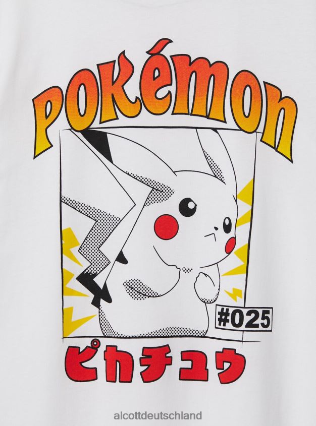 Kleidung de Alcott Frauen Pokemon-T-Shirt wh3 weiß 88J68R34