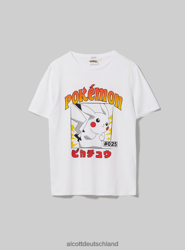 Kleidung de Alcott Frauen Pokemon-T-Shirt wh3 weiß 88J68R34