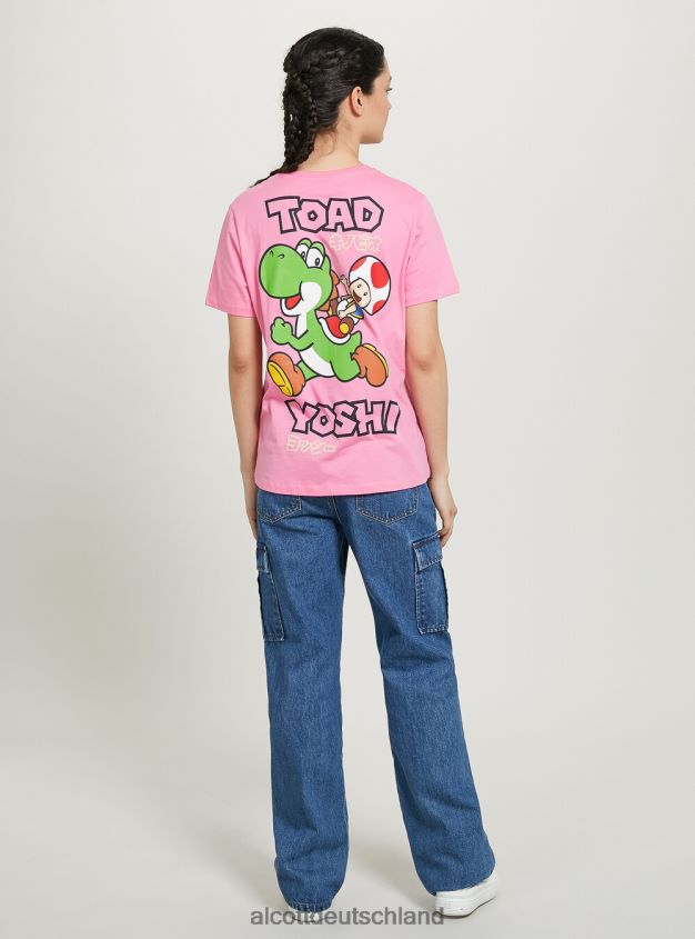 Kleidung de Alcott Frauen Super Mario T-Shirt 2 Stück rosa mittel 88J68R31