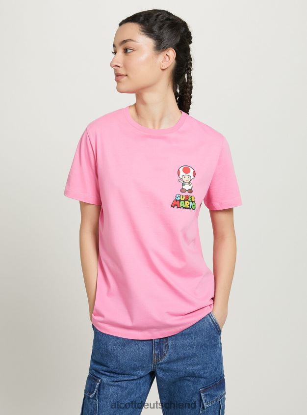 Kleidung de Alcott Frauen Super Mario T-Shirt 2 Stück rosa mittel 88J68R31