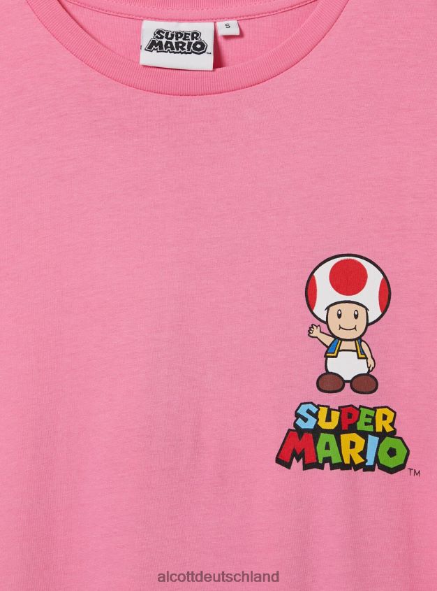 Kleidung de Alcott Frauen Super Mario T-Shirt 2 Stück rosa mittel 88J68R31