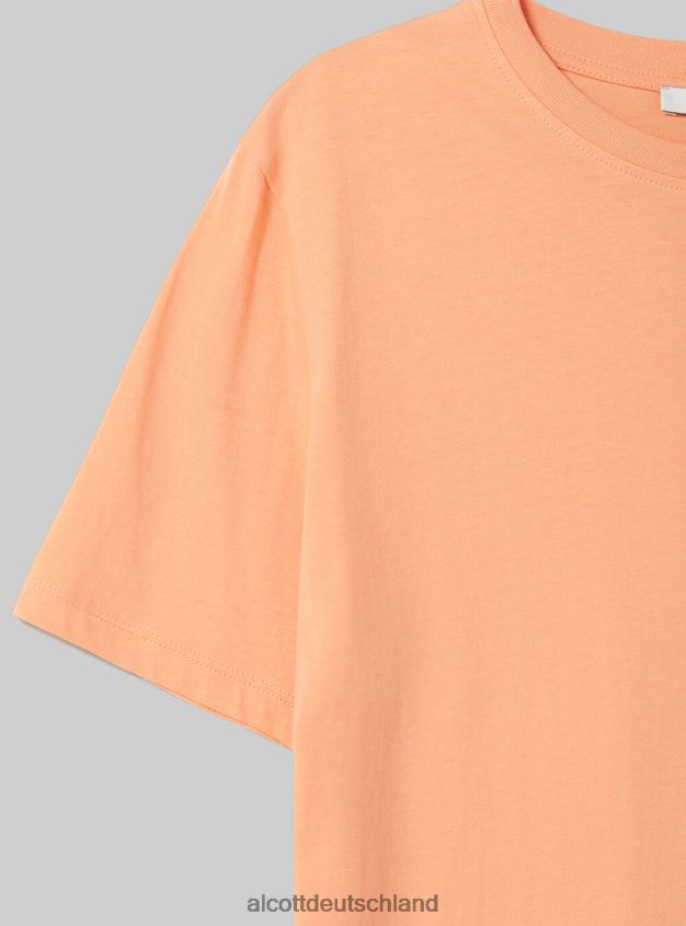 Kleidung de Alcott Frauen T-Shirt aus Baumwolle mit Rundhalsausschnitt wh3 weiß 88J68R339