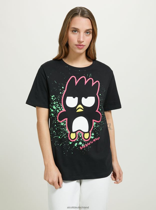 Kleidung de Alcott Frauen badtz-maru T-Shirt bk1 schwarz 88J68R497
