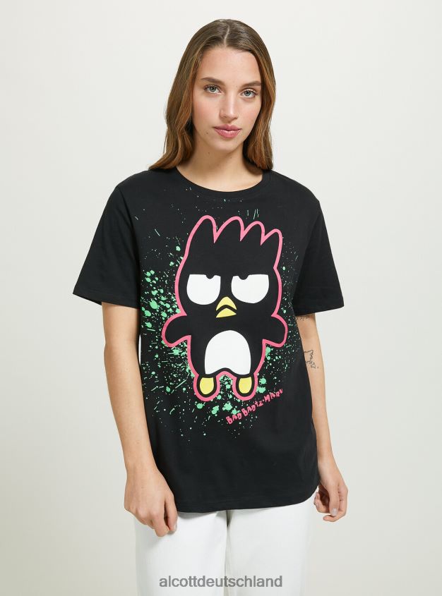 Kleidung de Alcott Frauen badtz-maru T-Shirt bk1 schwarz 88J68R497