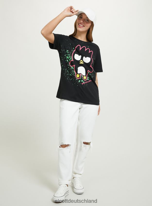 Kleidung de Alcott Frauen badtz-maru T-Shirt bk1 schwarz 88J68R497