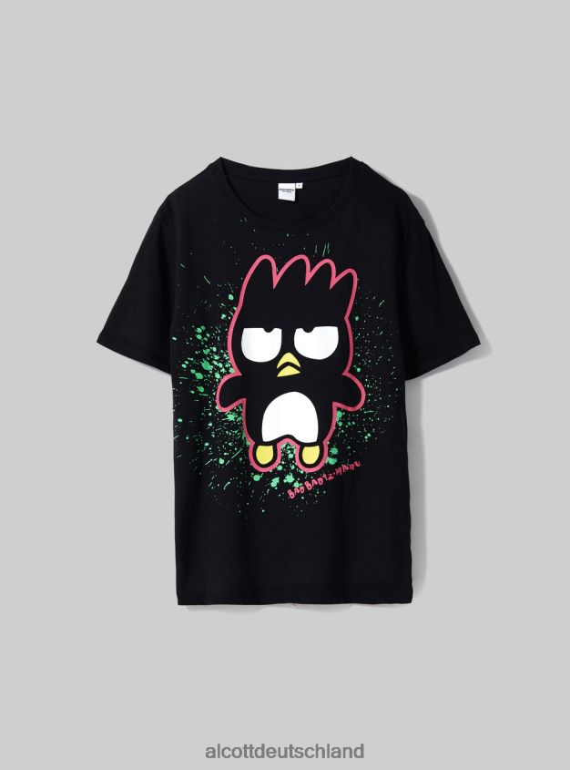 Kleidung de Alcott Frauen badtz-maru T-Shirt bk1 schwarz 88J68R497