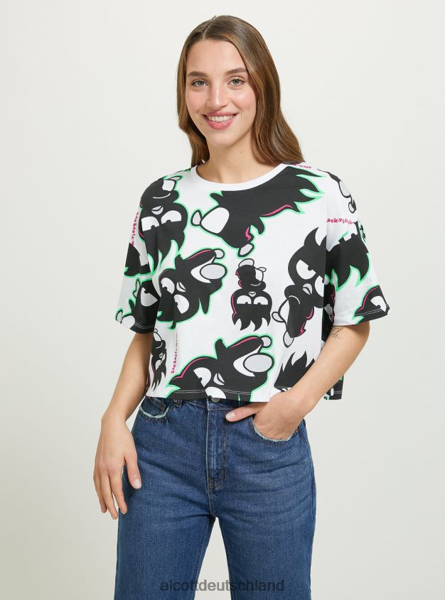 Kleidung de Alcott Frauen badtz-maru kurzes T-Shirt wh3 weiß 88J68R415