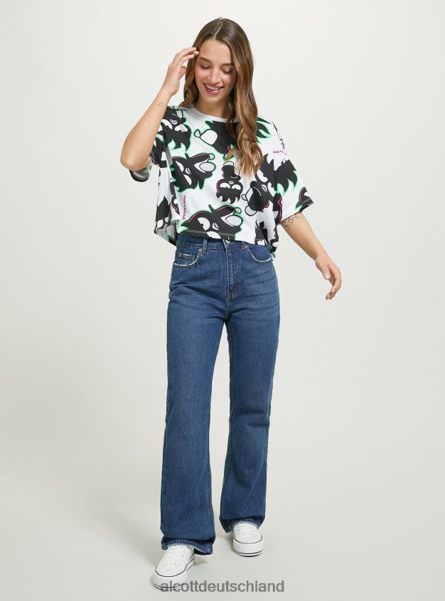 Kleidung de Alcott Frauen badtz-maru kurzes T-Shirt wh3 weiß 88J68R415