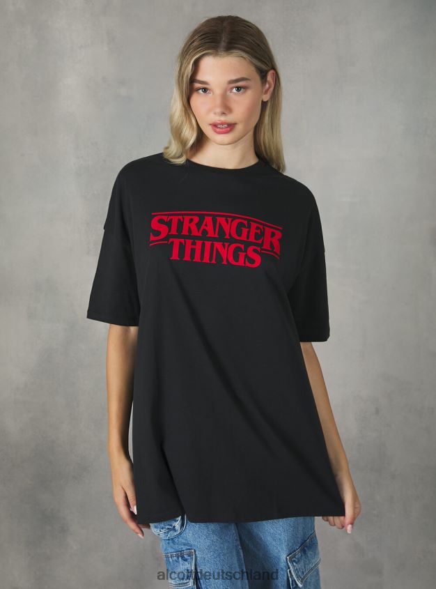 Kleidung de Alcott Frauen Übergroßes T-Shirt „Stranger Things“. bk1 schwarz 88J68R135