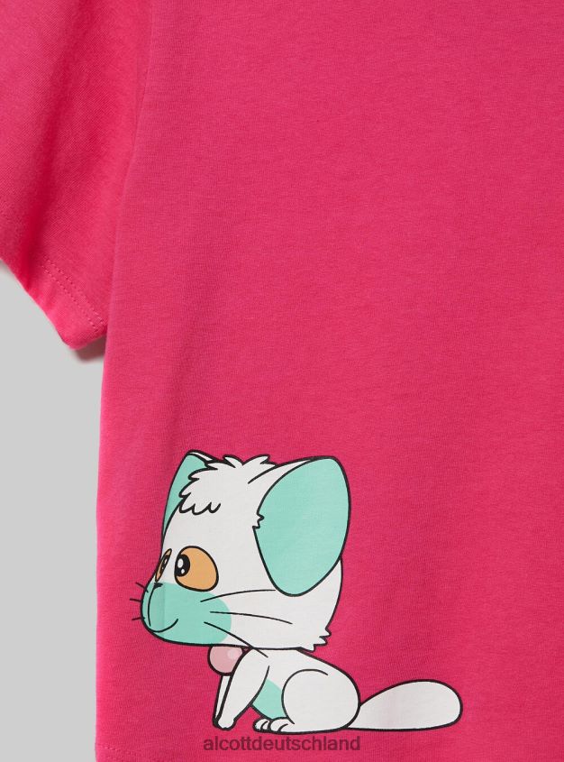 Kleidung de Alcott Frauen cremiges, kurzes T-Shirt fx2 fuxia medium 88J68R341