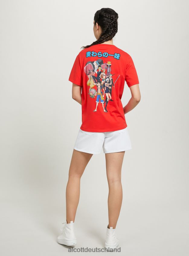 Kleidung de Alcott Frauen einteiliges T-Shirt cl2 Korallenmedium 88J68R46