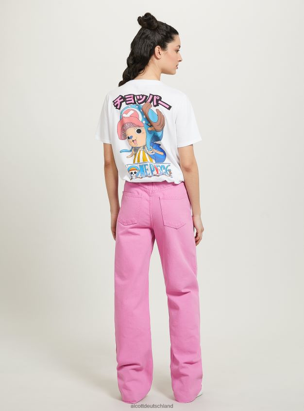 Kleidung de Alcott Frauen einteiliges T-Shirt wh3 weiß 88J68R48