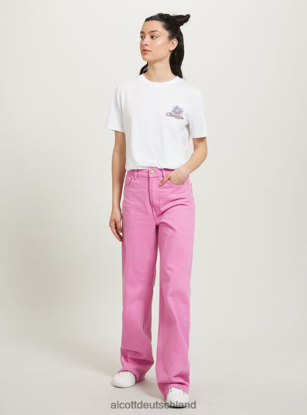 Kleidung de Alcott Frauen einteiliges T-Shirt wh3 weiß 88J68R48