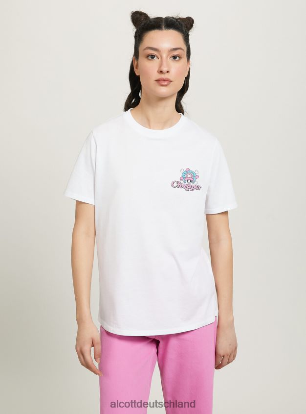 Kleidung de Alcott Frauen einteiliges T-Shirt wh3 weiß 88J68R48