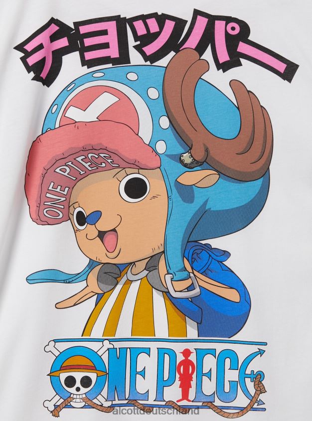 Kleidung de Alcott Frauen einteiliges T-Shirt wh3 weiß 88J68R48