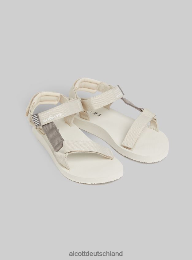 Schuhe de Alcott Frauen Sandali aus Gummi mit Chiusura und Strappo bk1 schwarz 88J68R113