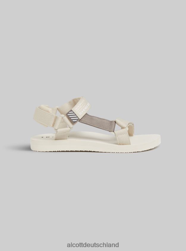 Schuhe de Alcott Frauen Sandali aus Gummi mit Chiusura und Strappo bk1 schwarz 88J68R113