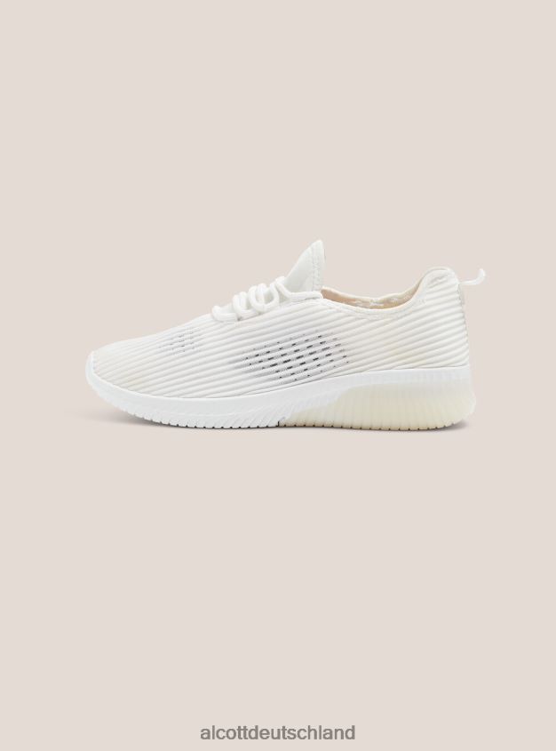 Schuhe de Alcott Frauen Scarpe in tessuto leggero traforato wh2 weiß 88J68R548