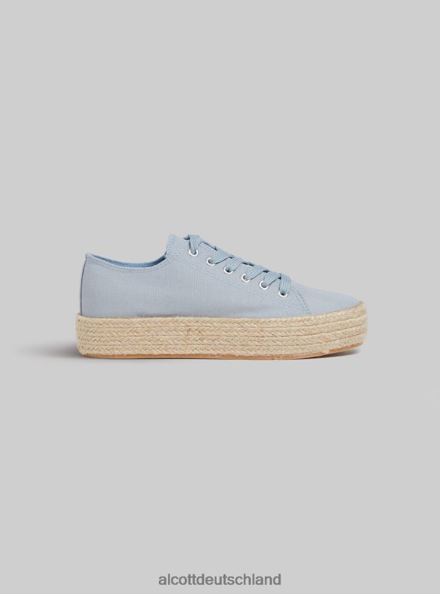 Schuhe de Alcott Frauen Sneakers mit Bastsohle wh2 weiß 88J68R202