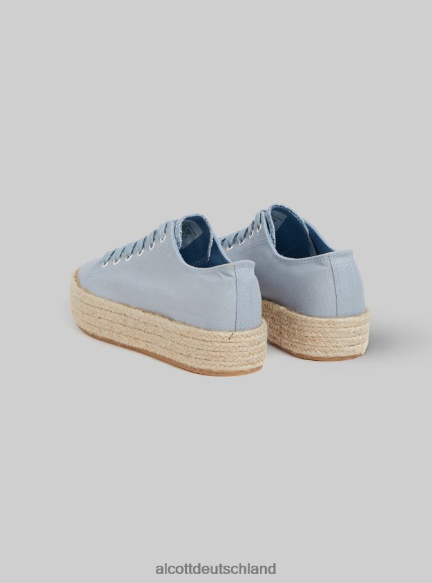 Schuhe de Alcott Frauen Sneakers mit Bastsohle wh2 weiß 88J68R202