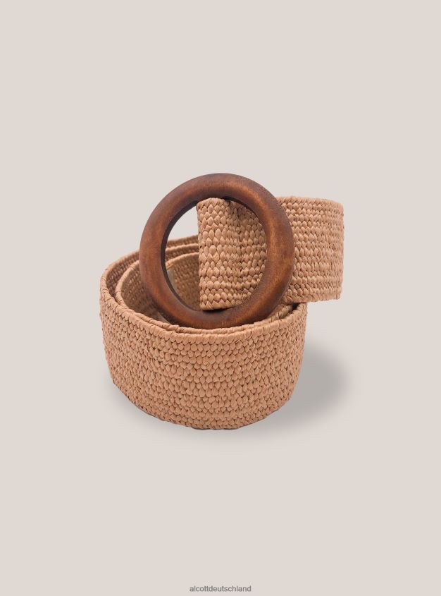 Zubehör de Alcott Frauen cintura effetto raffia Beige 88J68R474
