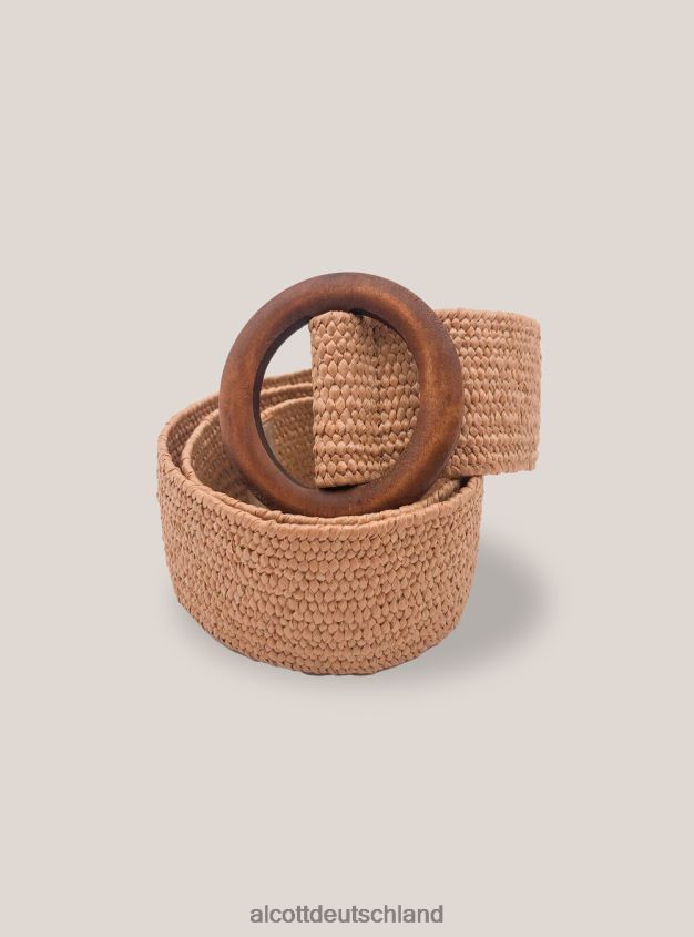 Zubehör de Alcott Frauen cintura effetto raffia Beige 88J68R474