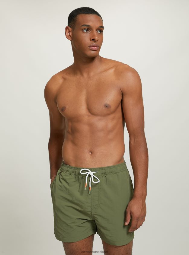 Kleidung de Alcott Männer Badeanzug mit Stickerei und Gesäßtasche fgn3 fluo hellgrün 88J68R1052