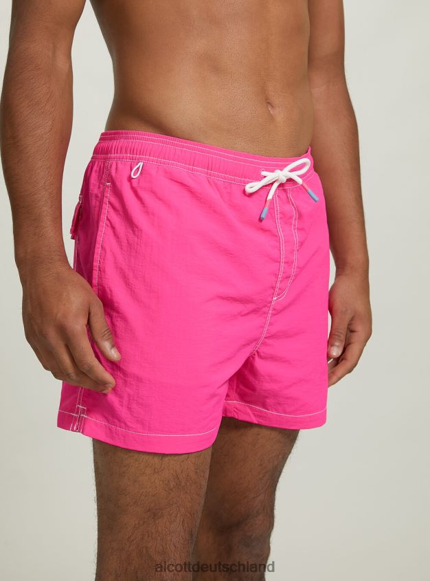 Kleidung de Alcott Männer Badeanzug mit Stickerei und Gesäßtasche fgn3 fluo hellgrün 88J68R723