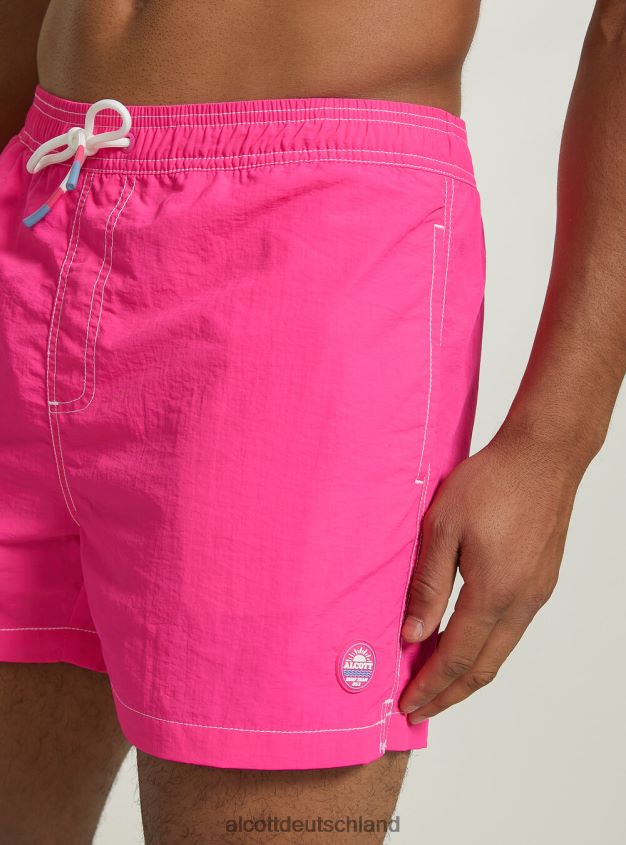 Kleidung de Alcott Männer Badeanzug mit Stickerei und Gesäßtasche fgn3 fluo hellgrün 88J68R723