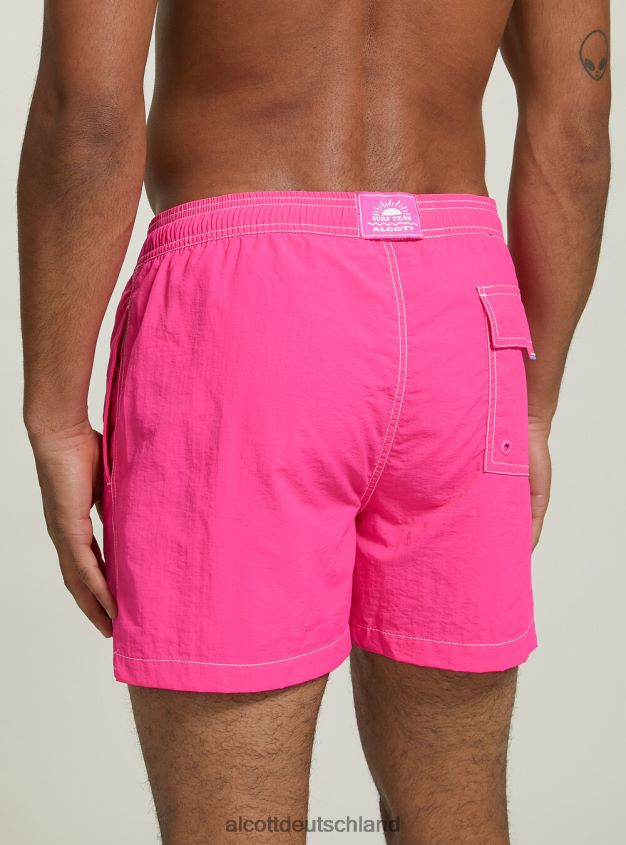 Kleidung de Alcott Männer Badeanzug mit Stickerei und Gesäßtasche fgn3 fluo hellgrün 88J68R723