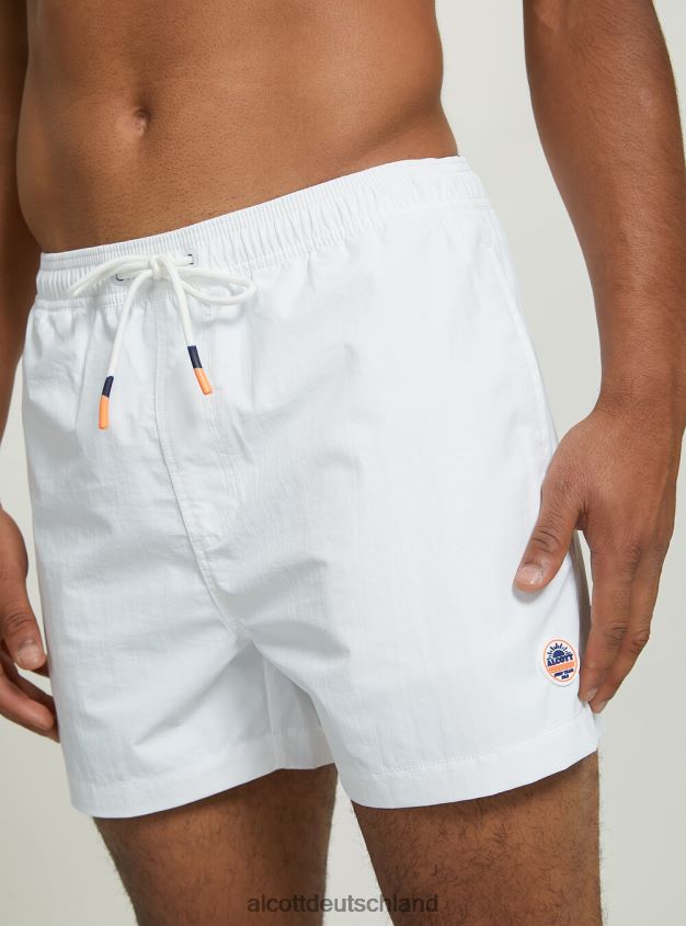 Kleidung de Alcott Männer Badeanzug mit Stickerei und Gesäßtasche fgn3 fluo hellgrün 88J68R836