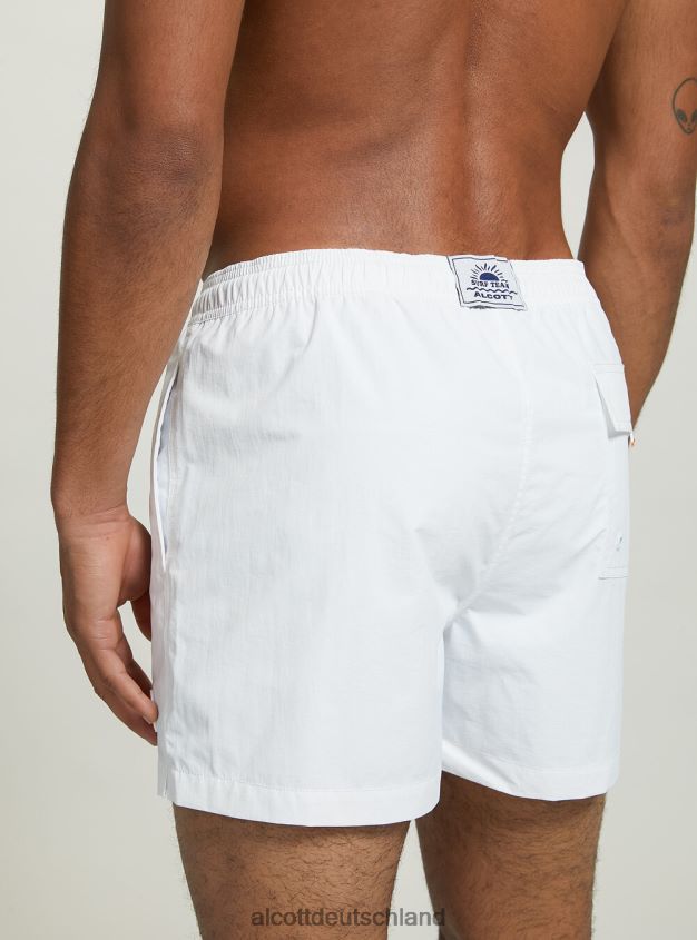 Kleidung de Alcott Männer Badeanzug mit Stickerei und Gesäßtasche fgn3 fluo hellgrün 88J68R836