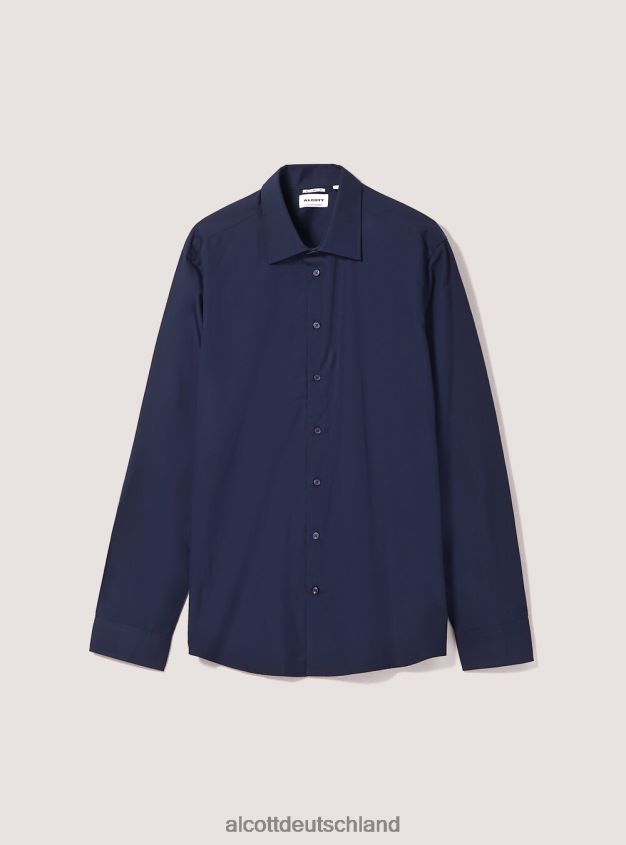 Kleidung de Alcott Männer langärmeliges Shirt azurblau 88J68R1187