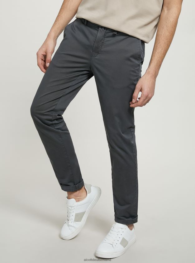 Kleidung de Alcott Männer Chinohose aus Stretch-Baumwolltwill c2201 blau 88J68R1156