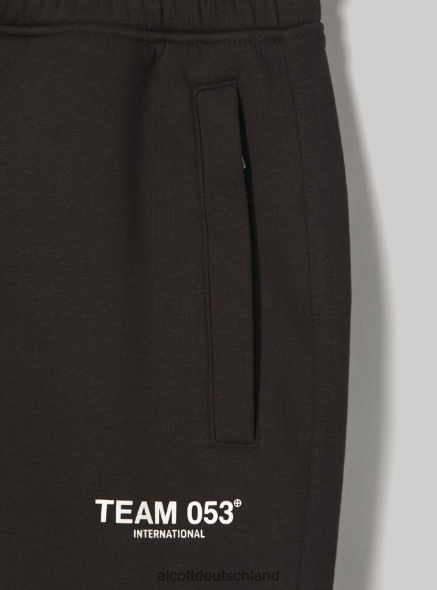 Kleidung de Alcott Männer Jogginghose mit Team 053-Aufdruck bg1 beige dunkel 88J68R1164