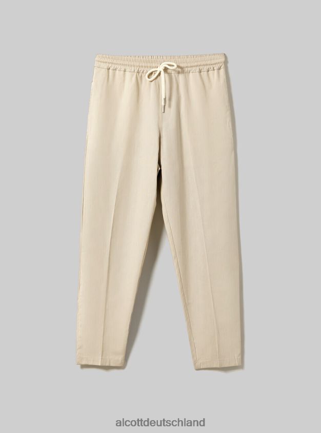 Kleidung de Alcott Männer Pantaloni Jogger Misto Lino wh1 naturweiß 88J68R899