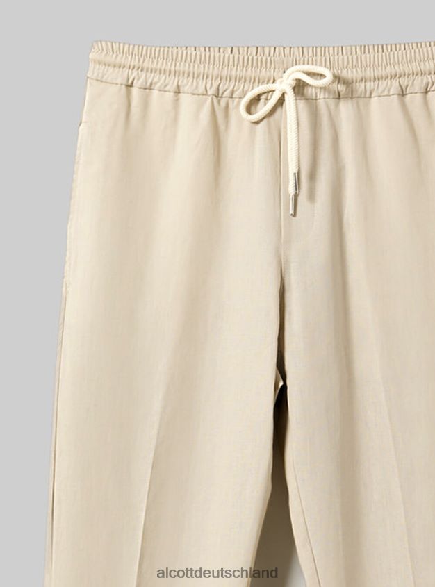 Kleidung de Alcott Männer Pantaloni Jogger Misto Lino wh1 naturweiß 88J68R899