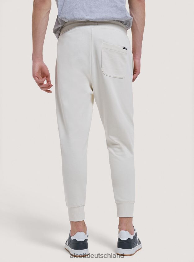 Kleidung de Alcott Männer Plüsch-Jogginghose hellgrau meliert 88J68R872