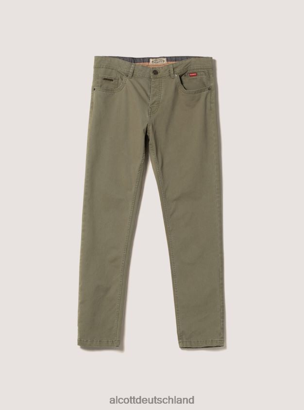 Kleidung de Alcott Männer Skinny-Fit-Hose aus recycelter Baumwolle bk1 schwarz 88J68R1123